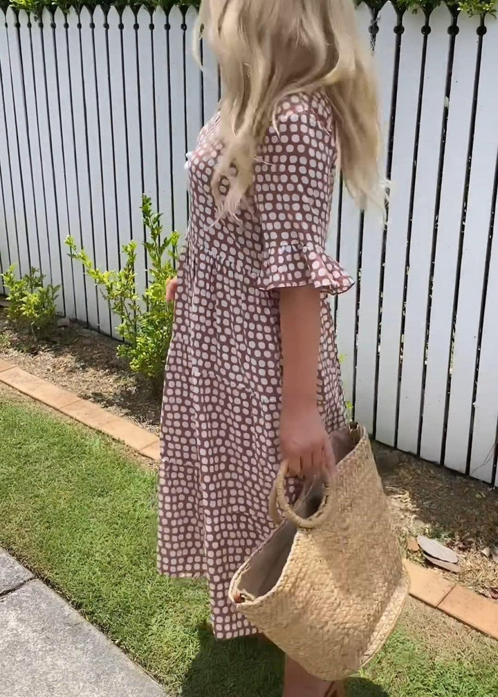 Brune | Robe Midi Bohème