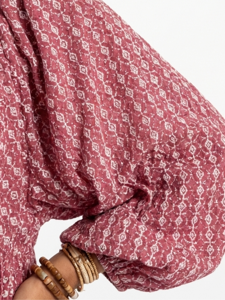 Léonie | Robe Maxi Bohème Imprimé Douceur