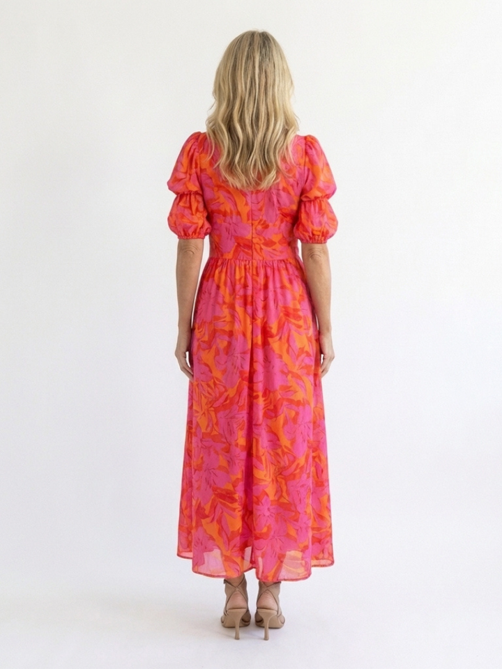 Flavie | Robe Maxi Fleurie Éclat Tropical