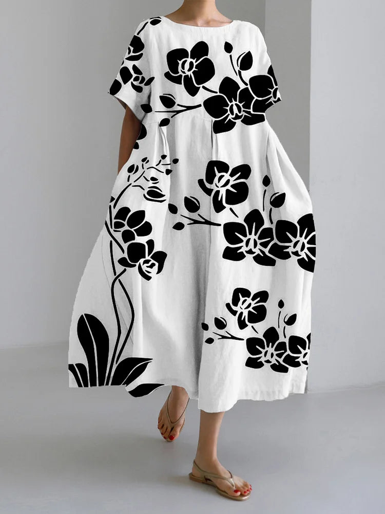 Noélia | Robe Longue Fleurie