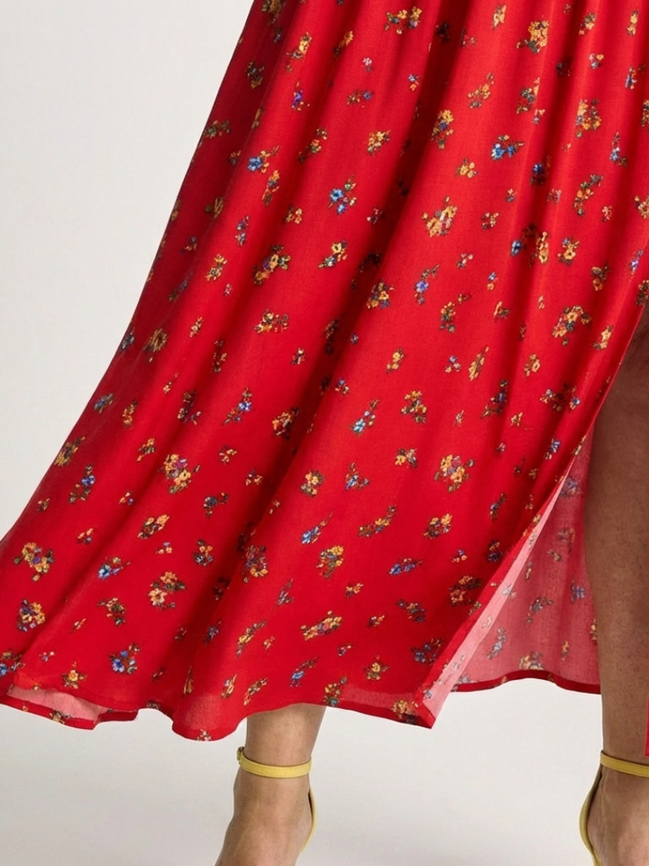 Camille | Robe Maxi Fleurie Smockée Élégance