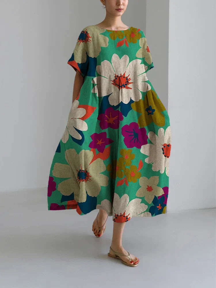 Floria | Robe Longue Fleurie Vibrante