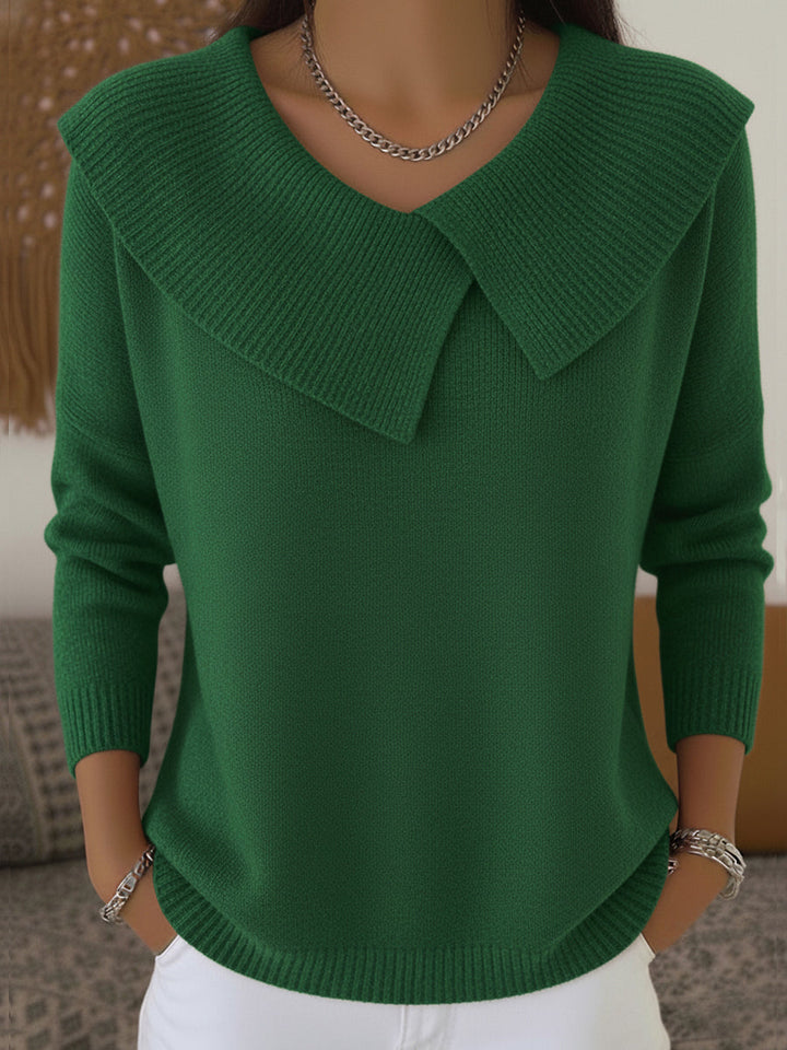 Aerie | Pull Col Large Élégant