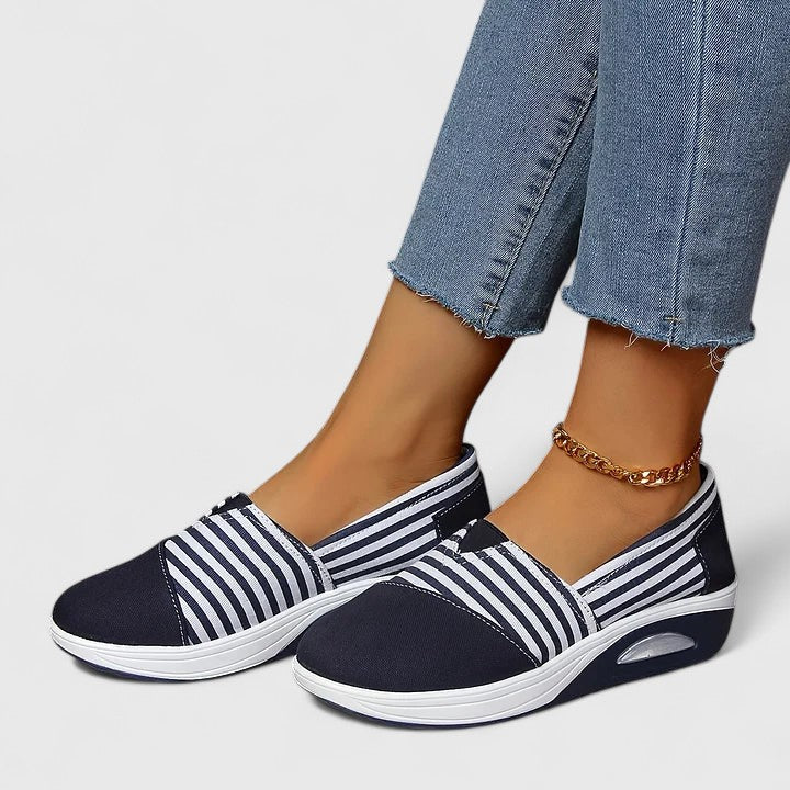 Marina | Baskets Slip-On Rayées