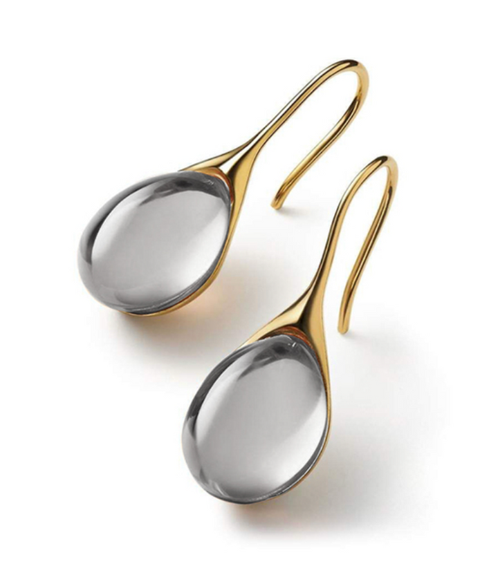 Cyrielle | Boucles d'Oreilles Gouttes Cristallines
