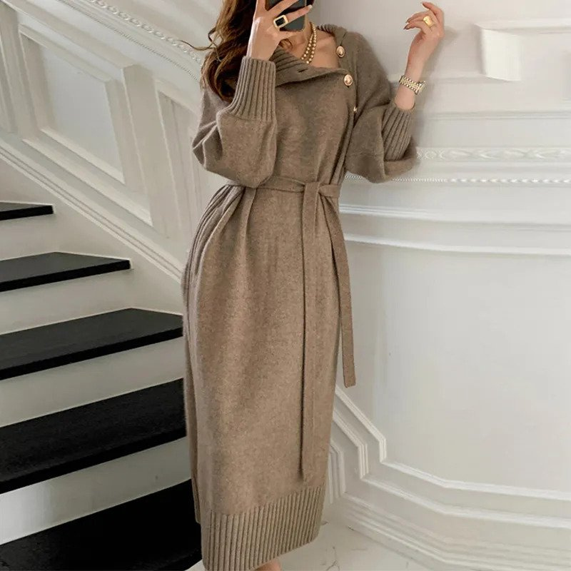 Bérénice | Robe Maille Élégante