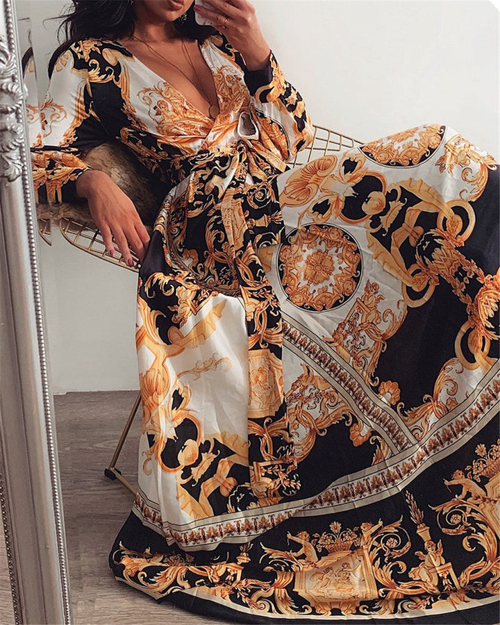 Faye | Robe Maxi Cache-Cœur