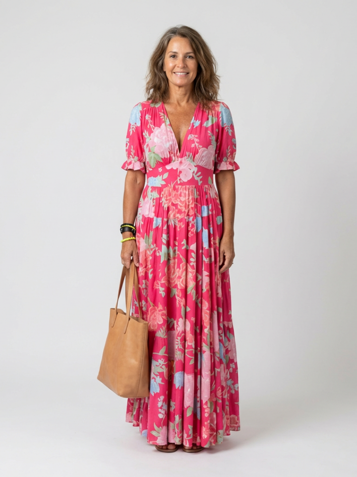 Rosalie | Robe Maxi Fleurie Bohème