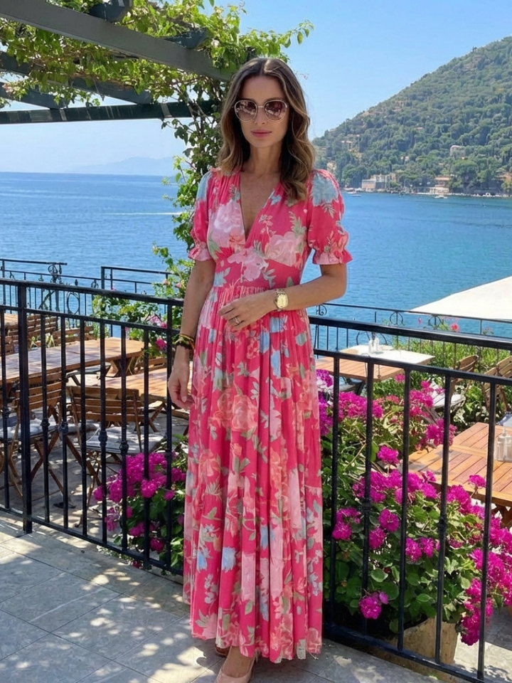 Rosalie | Robe Maxi Fleurie Bohème