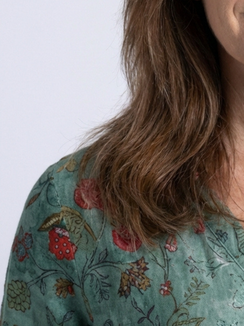 Armelle | Robe Maxi Fleurie Confort Naturel