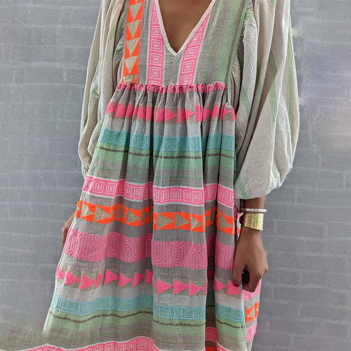 Éléonore | Robe Bohème Patchwork