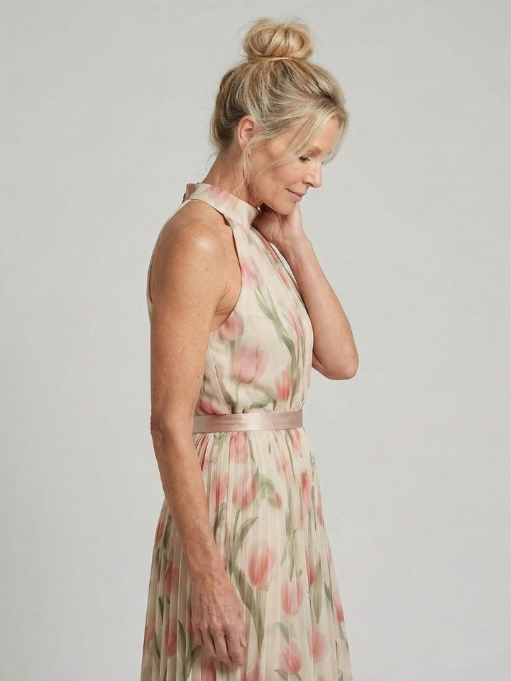Élina | Robe Maxi Fleurie Élégance Fluide