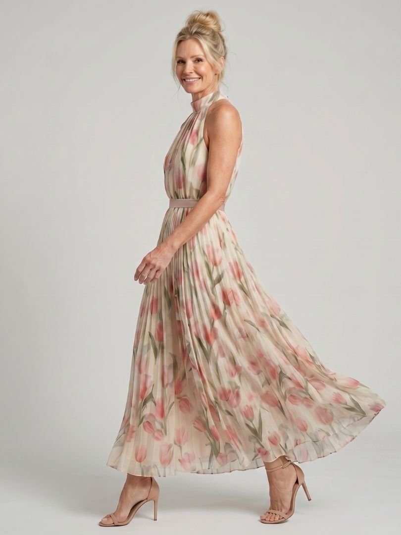 Élina | Robe Maxi Fleurie Élégance Fluide