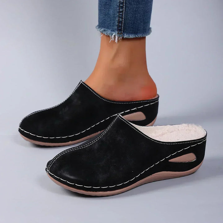 Élise | Mules Orthopédiques Fourrées