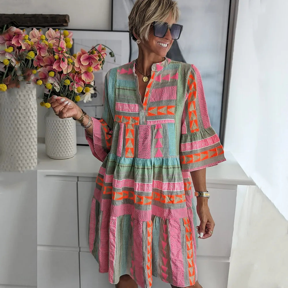 Eugénie | Robe Bohème Colorée