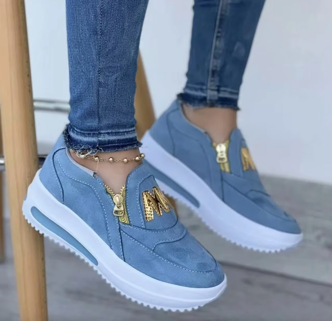 Mélina | Baskets Slip-On Zip Chic