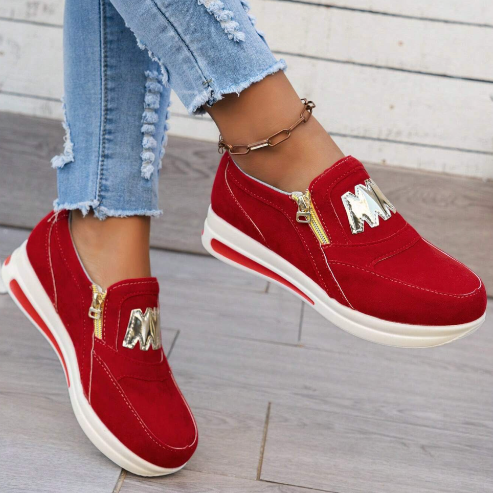 Mélina | Baskets Slip-On Zip Chic