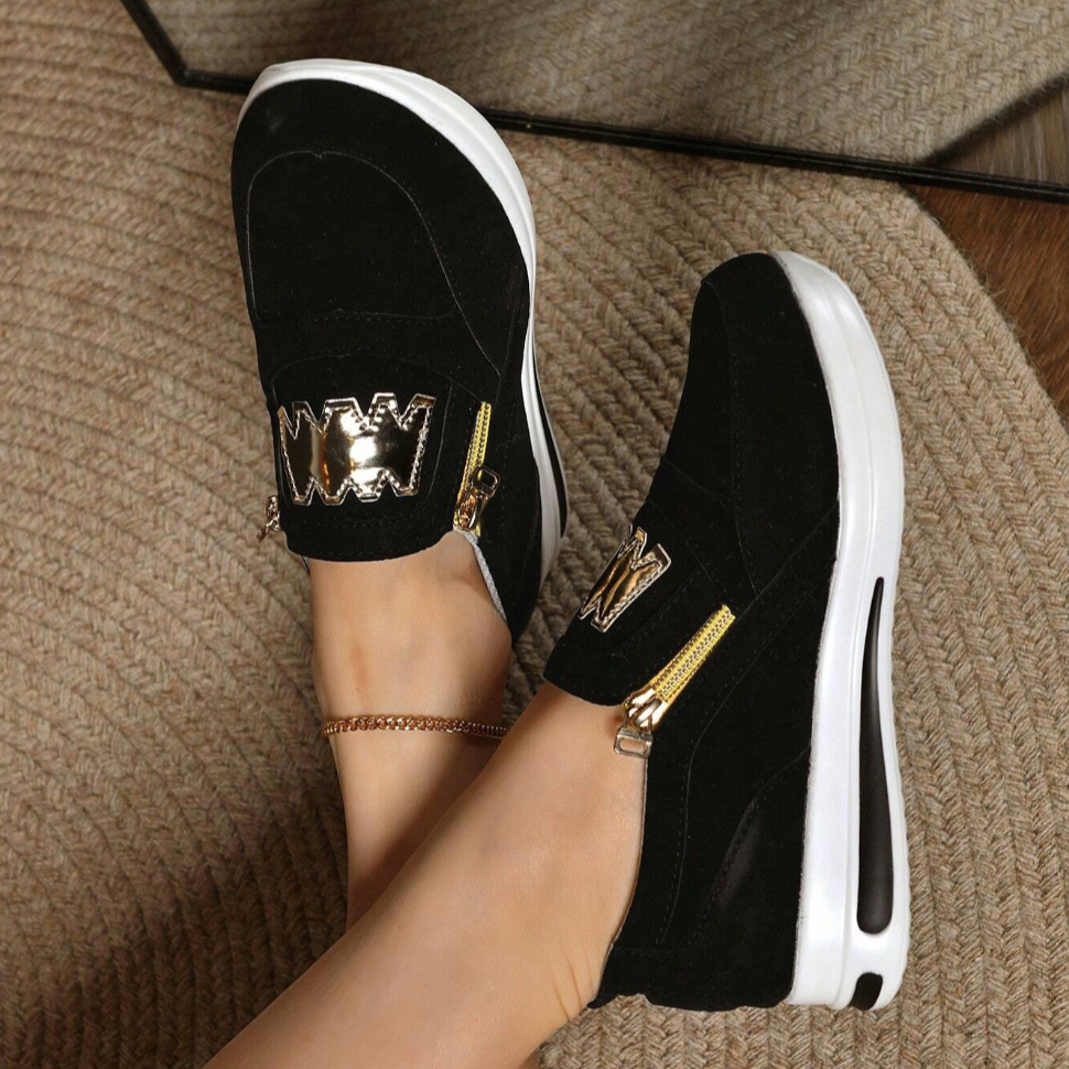 Mélina | Baskets Slip-On Zip Chic