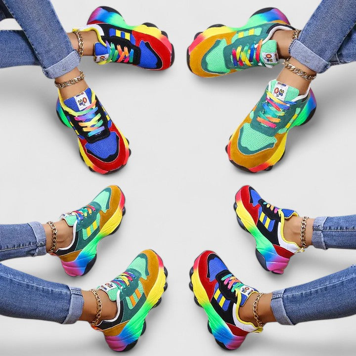 Maya | Baskets Multicolores Dynamique