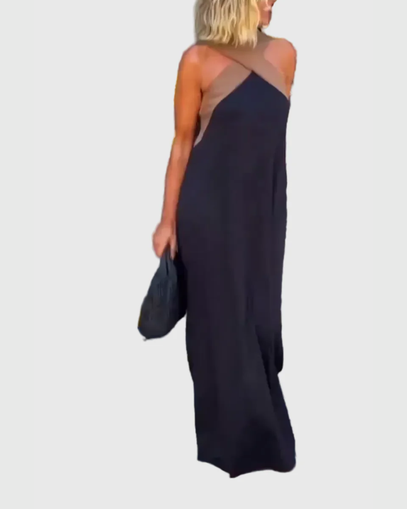 Léna | Robe Maxi Croisée Élégante