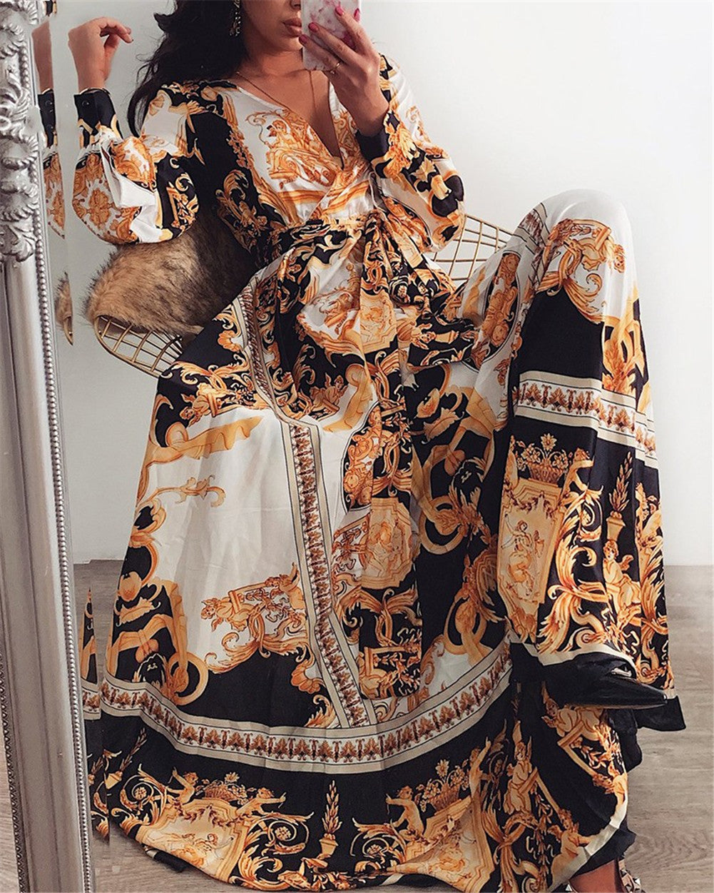 Faye | Robe Maxi Cache-Cœur