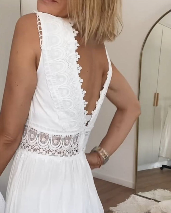 Amandine | Robe Maxi Dentelle