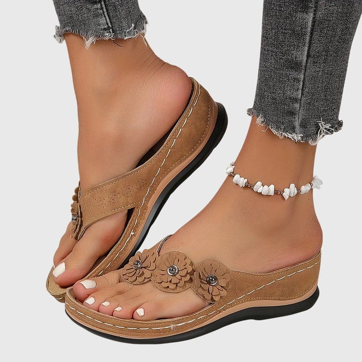 Asha | Sandales Orthopédiques Florales
