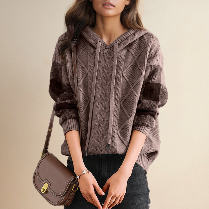 Margaux | Pull Capuche Texturé