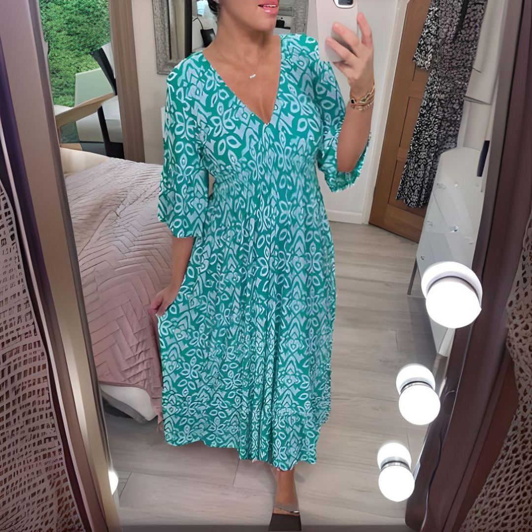 Héloïse | Robe Midi Imprimée