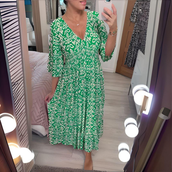 Héloïse | Robe Midi Imprimée