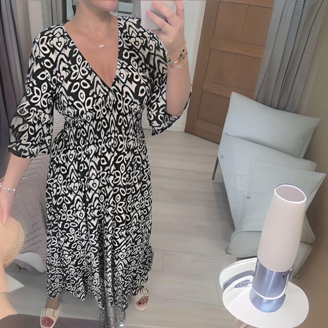 Héloïse | Robe Midi Imprimée