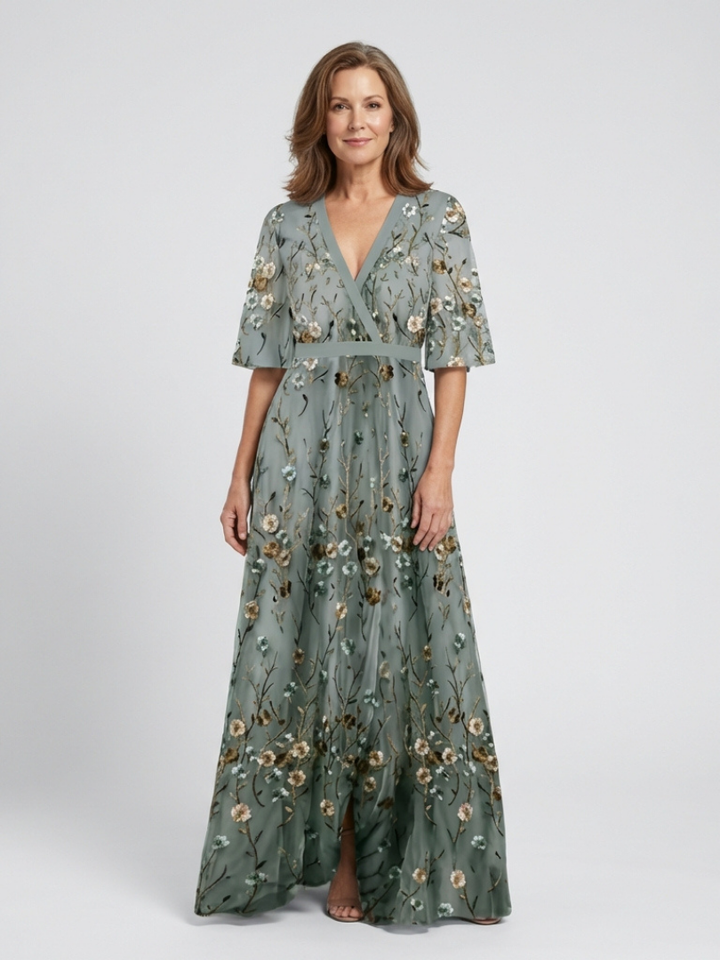 Céliane | Robe Maxi Fleurie Élégance Naturelle