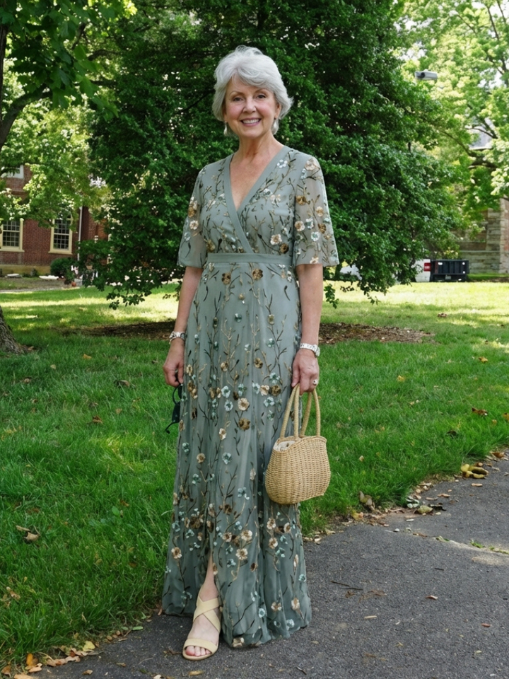 Céliane | Robe Maxi Fleurie Élégance Naturelle