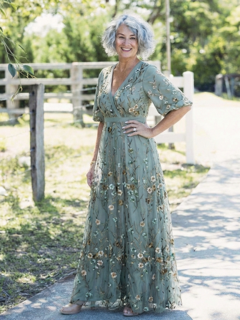 Céliane | Robe Maxi Fleurie Élégance Naturelle