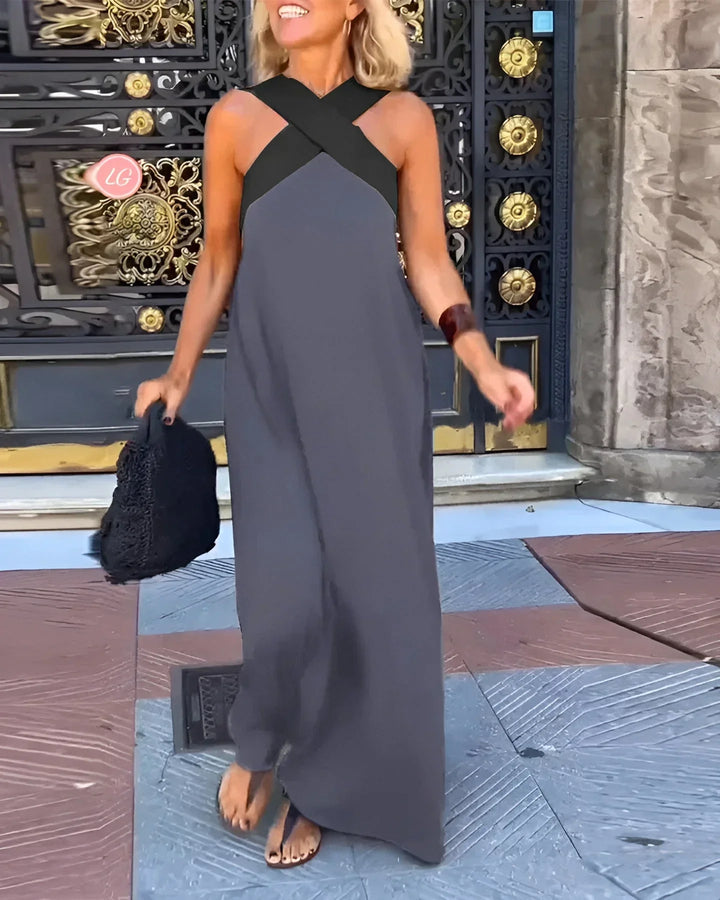 Calistée | Robe Longue Élégance Croisée