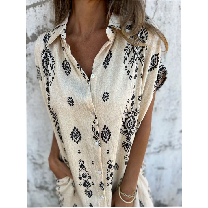 Quitterie | Robe Chemise Bohème