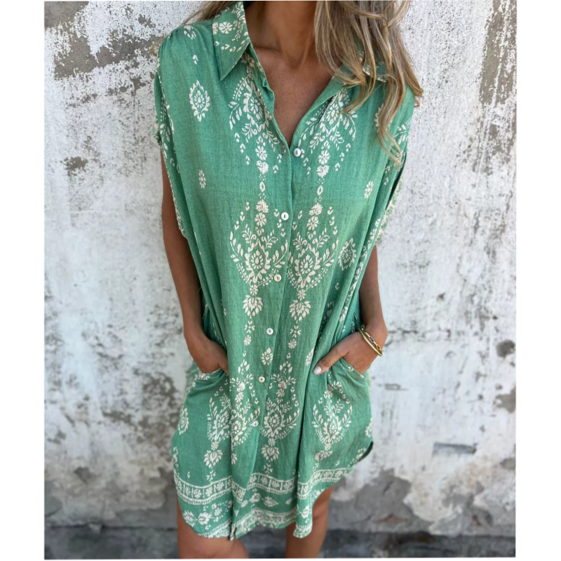 Quitterie | Robe Chemise Bohème