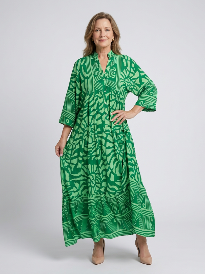 Louna | Robe Maxi Imprimé Bohème