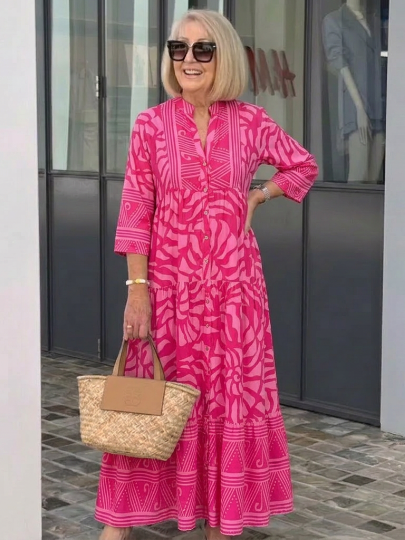 Louna | Robe Maxi Imprimé Bohème