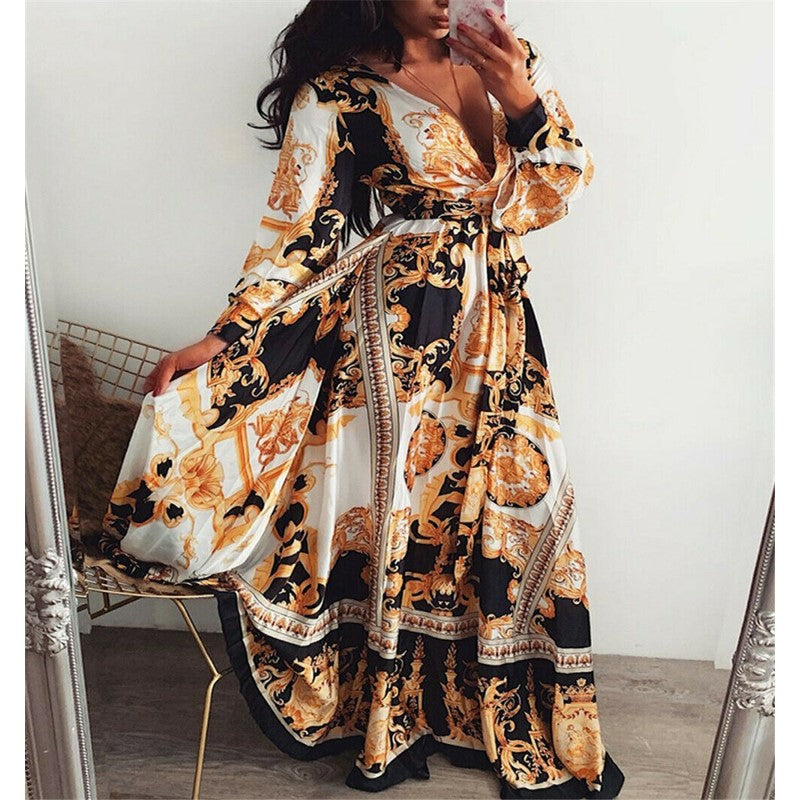 Faye | Robe Maxi Cache-Cœur